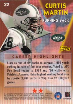 1999 Topps Stars - Two Star #22 Curtis Martin Back