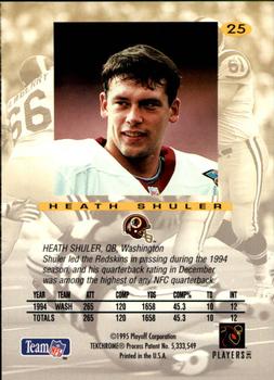 1995 Playoff Absolute #25 Heath Shuler Back