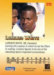 1995 Playoff Prime - Minis #171 Lorenzo White Back