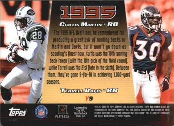 2000 Bowman's Best - Year by Year #Y9 Curtis Martin / Terrell Davis Back