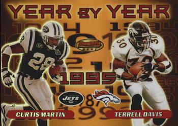 2000 Bowman's Best - Year by Year #Y9 Curtis Martin / Terrell Davis Front