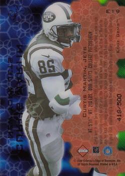 2000 Collector's Edge EG - Gems #E19 Curtis Martin Back