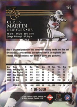 2000 Collector's Edge EG - Uncirculated #126 Curtis Martin Back