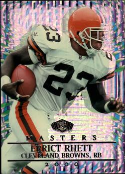 2000 Collector's Edge Masters - HoloSilver #44 Errict Rhett Front