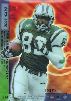 2000 Collector's Edge Masters - Sentinels Gold #S14 Curtis Martin Back