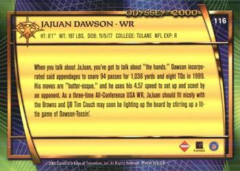 2000 Collector's Edge Odyssey - Retail #116 JaJuan Dawson Back