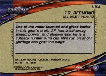 2000 Collector's Edge Supreme - Update #U164 J.R. Redmond Back