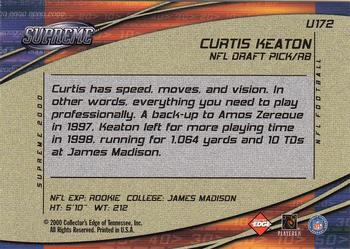 2000 Collector's Edge Supreme - Update #U172 Curtis Keaton Back