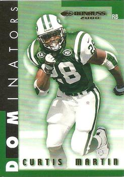 2000 Donruss - Dominators #D-35 Curtis Martin Front