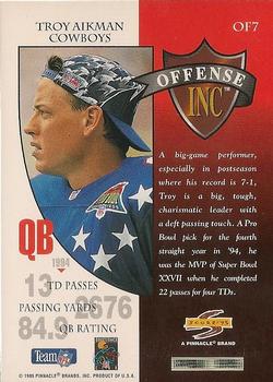 1995 Score - Offense Inc #OF7 Troy Aikman Back
