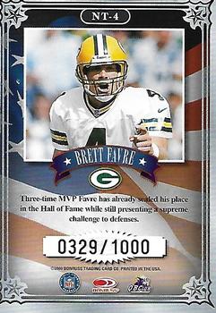 2000 Donruss Preferred - National Treasures #NT-4 Brett Favre Back