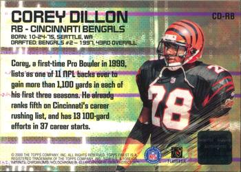 2000 Finest - Finest Moments Pro Bowl Jerseys #CD-RB Corey Dillon Back