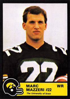 1986 Iowa Hawkeyes #NNO Marc Mazzeri Front