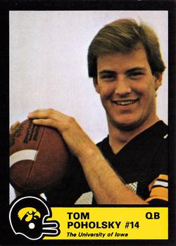 1986 Iowa Hawkeyes #NNO Tom Poholsky Front