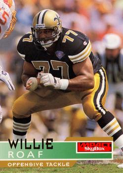 1995 SkyBox Impact #98 Willie Roaf Front