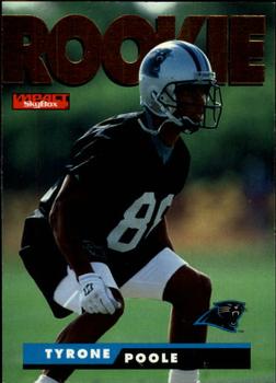 1995 SkyBox Impact #186 Tyrone Poole Front