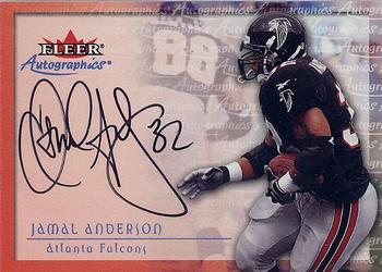 2000 Fleer Tradition - Autographics #NNO Jamal Anderson Front