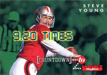 1995 SkyBox Impact - Countdown #C3 Steve Young Front