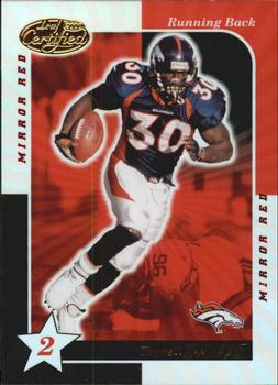 2000 Leaf Certified - Mirror Red #112 Terrell Davis Front