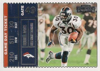 2022 Panini Contenders - Game Day Ticket #GDT-TDA Terrell Davis Front
