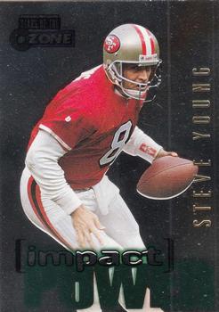 1995 SkyBox Impact - Impact Power #IP18 Steve Young Front