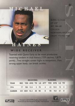 1995 SkyBox Premium #86 Michael Haynes Back