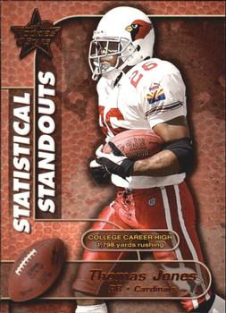 2000 Leaf Rookies & Stars - Statistical Standouts #SS-1 Thomas Jones Front