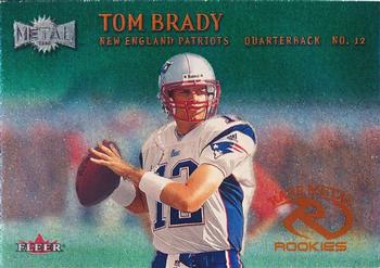 2000 Metal - Emerald #267 Tom Brady Front