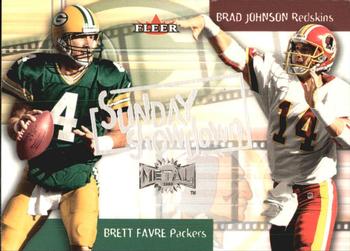 2000 Metal - Sunday Showdown #12 SS Brett Favre / Brad Johnson Front
