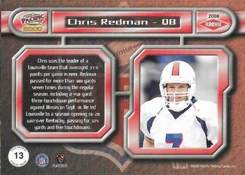 2000 Pacific - Finest Hour #13 Chris Redman Back