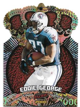 2000 Pacific - Gold Crown Die Cuts #25 Eddie George Front