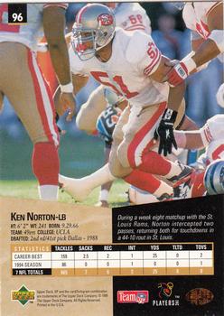 1995 SP #96 Ken Norton Back