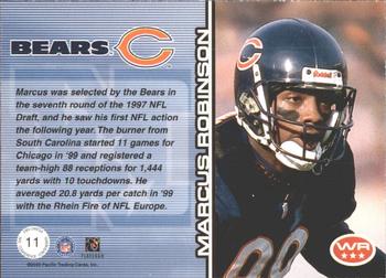 2000 Pacific Omega - NFC Conference Contenders #11 Marcus Robinson Back