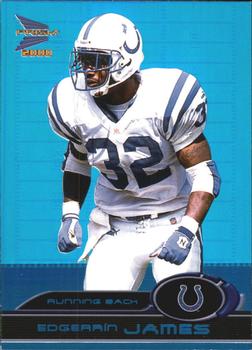 2000 Pacific Prism Prospects - Holographic Blue #38 Edgerrin James Front