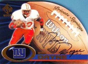 2000 Pacific Private Stock - Private Signings #23 Ron Dayne Front
