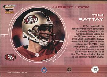 2000 Pacific Revolution - First Look #33 Tim Rattay Back