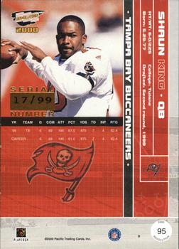 2000 Pacific Revolution - Red #95 Shaun King Back