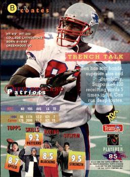 1995 Stadium Club #85 Ben Coates Back