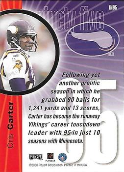 2000 Playoff Prestige - Inside the Numbers #IN95 Cris Carter Back
