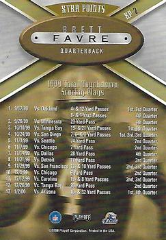 2000 Playoff Prestige - Xtra Points #XP-2 Brett Favre Back