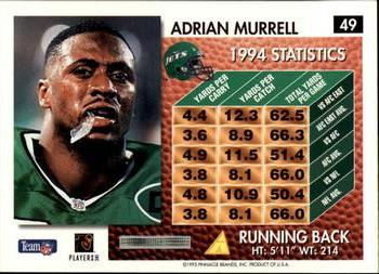 1995 Summit #49 Adrian Murrell Back