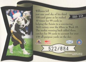 2000 Quantum Leaf - Banner Season #BS-10 Ricky Williams Back