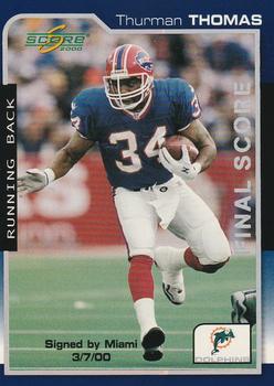 2000 Score - Final Score #98 Thurman Thomas Front