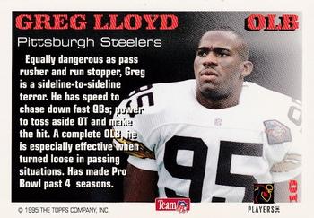 1995 Topps - Hit List #10 Greg Lloyd Back