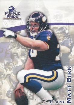 2002 Minnesota Vikings Police #14 Matt Birk Front