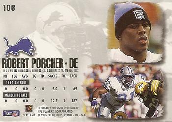 1995 Ultra #106 Robert Porcher Back