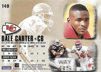 1995 Ultra #149 Dale Carter Back