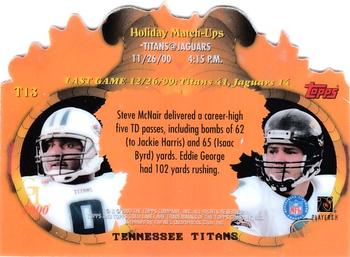 2000 Topps Gold Label - Holiday Match-Ups Fall #T13 Steve McNair / Mark Brunell Back
