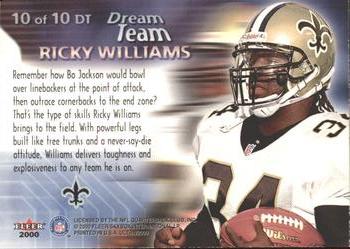 2000 Ultra - Dream Team #10 DT Ricky Williams Back