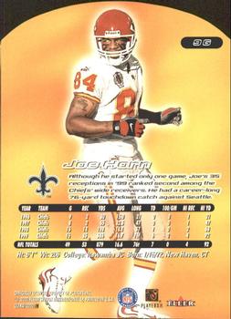 2000 Ultra - Gold Medallion #9G Joe Horn Back